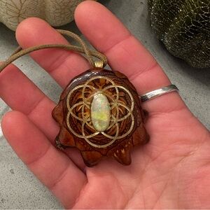 Third Eye Pinecone Ethiopian Opal